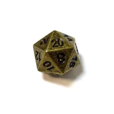 Кубик D20 металлический, матовый
