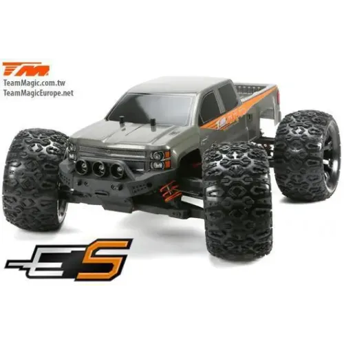 Монстр-трак Автомодель р/у монстр 1:10 Team Magic E5 коллекторный ARTR (серый)