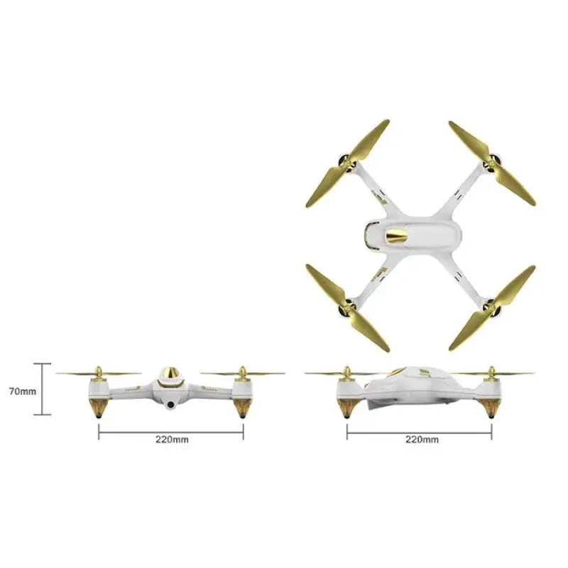 Квадрокоптер Hubsan X4 Pro High Edition FPV Brushless 5,8 ГГц HD GPS Altitude 2,4 ГГц RTF (H501S Pro High Edition White)
