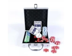 Покерный набор в алюминиевом кейсе 100 фишек, без номинала, 11,5гр.