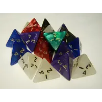 Кубик D4 перламутровий/мармуровий (колір в асортименті)