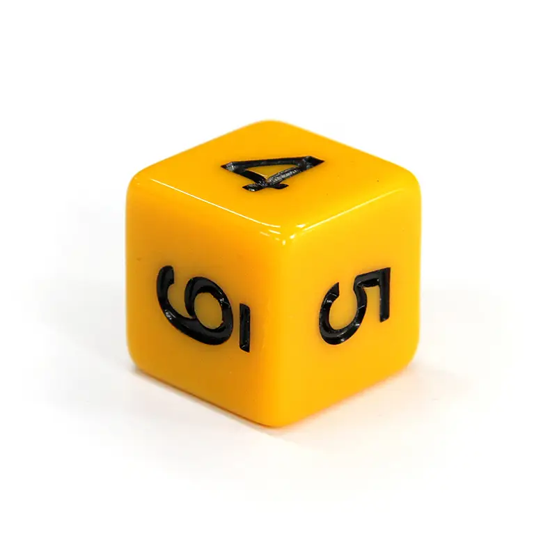 Кубик D6 з цифрами (колір в асортименті)