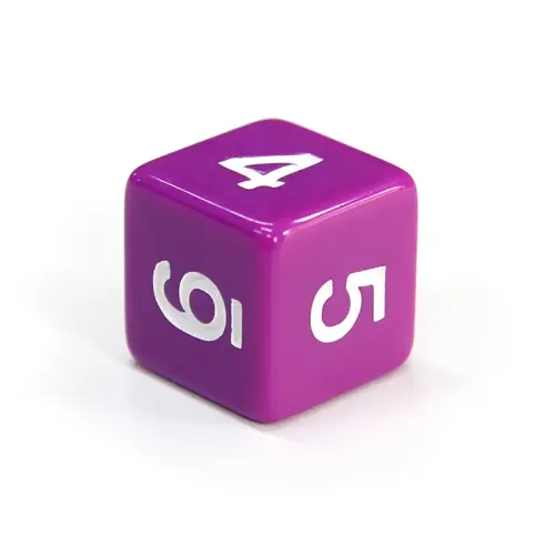 Кубик D6 з цифрами (колір в асортименті)