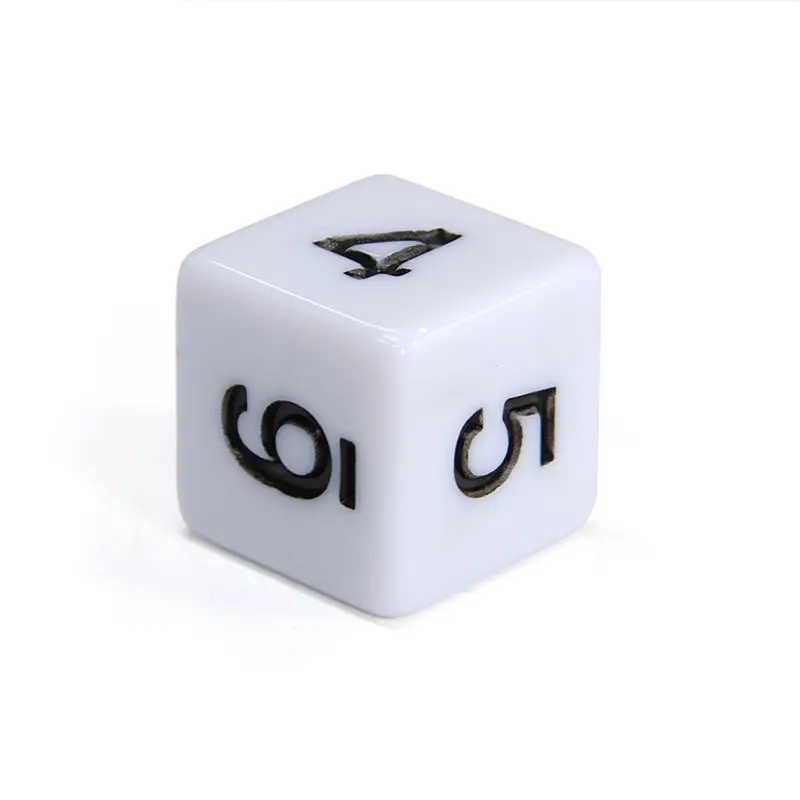 Кубик D6 з цифрами (колір в асортименті)