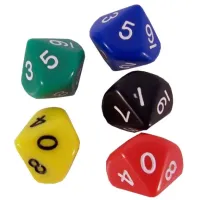 Кубик D10(0-9) (колір в асортименті)