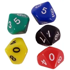 Кубик D10(0-9) (колір в асортименті)