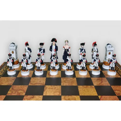 Шахові фігури Шахові Фігури - "Battaglia Di Waterloo" (Medium Size) / "Битва за Ватерлоо" (SP23-55)
