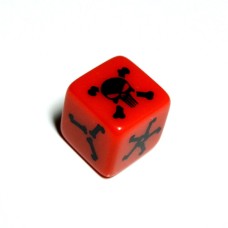 Кубик D6 череп