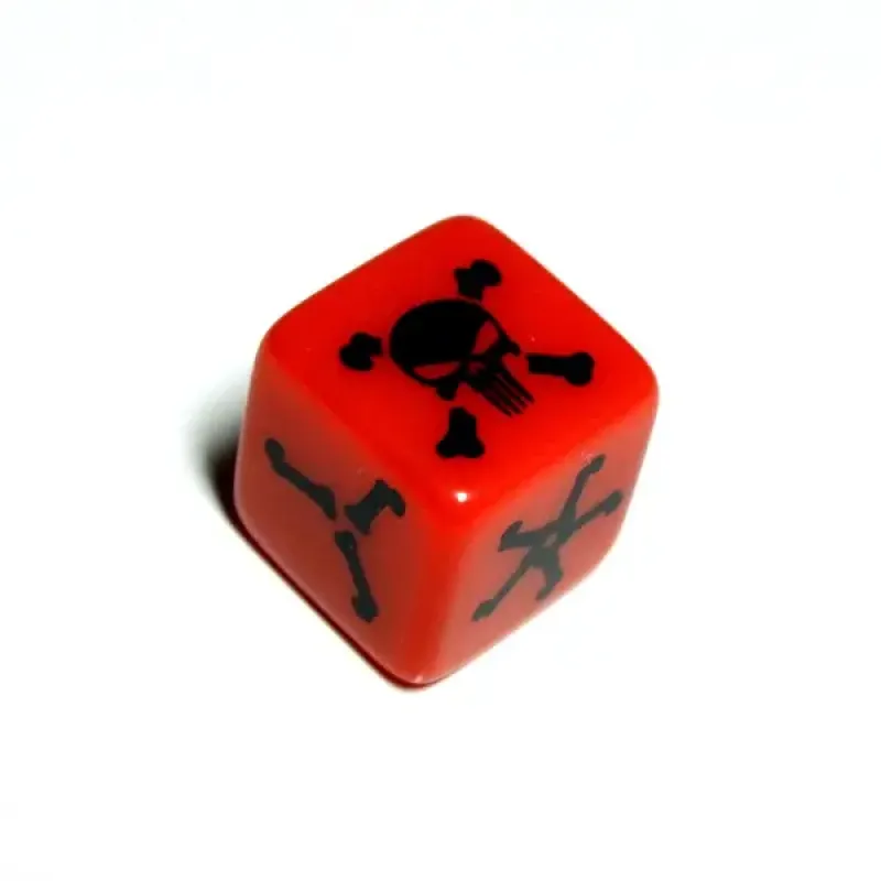 Кубик D6 череп