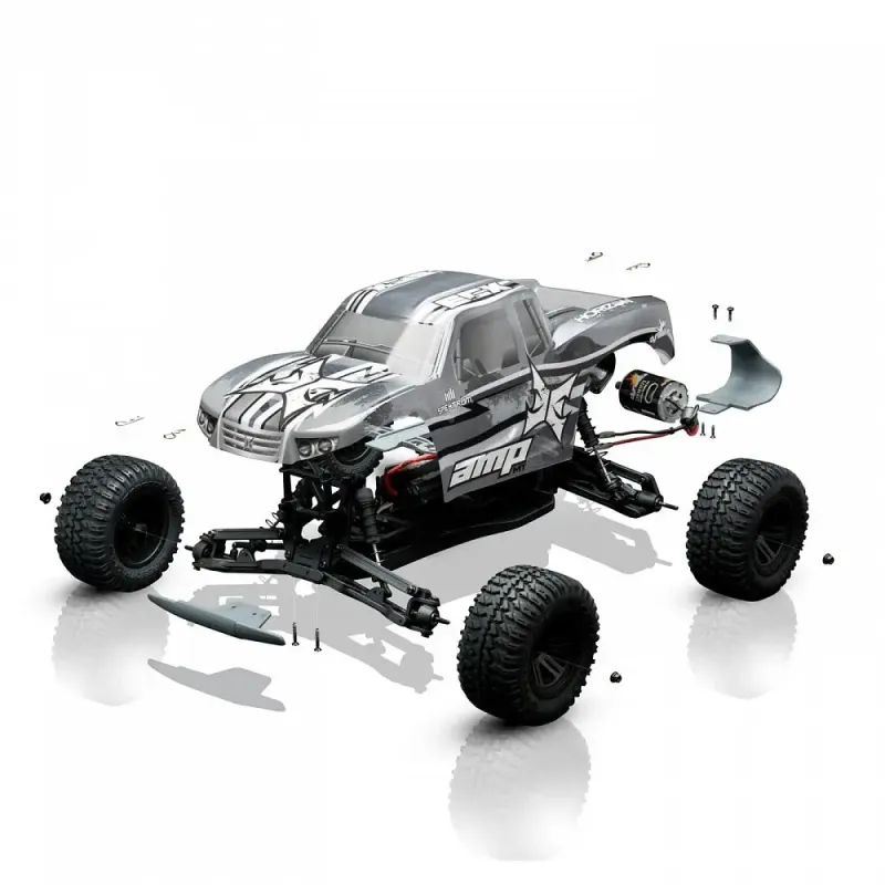 Автомобиль конструктор ECX AMP Monster Truck 1:10 BTD KIT 250+ 429,3 мм 2WD 2,4 ГГц (ECX03034)