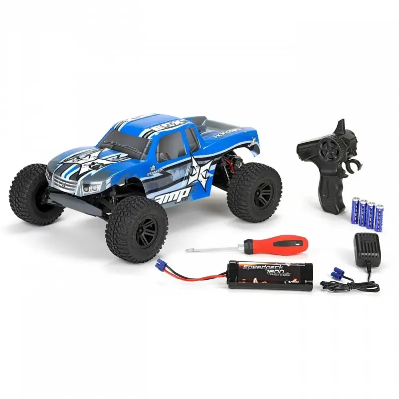 Автомобиль конструктор ECX AMP Monster Truck 1:10 BTD KIT 250+ 429,3 мм 2WD 2,4 ГГц (ECX03034)
