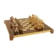 Шахматы Шахматы "Manopoulos", "Спартанский Воин", латунь, деревянный футляр цвет коричневый, размер 28х28 см, вес 3,4 кг.