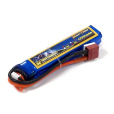 Аккумулятор для страйкбола Giant Power Li-Pol 7.4V 2S 1300mAh 25C 17х18.5х95мм T-Plug