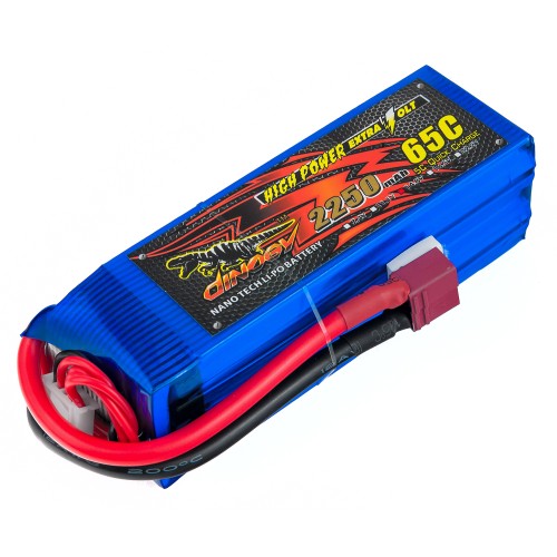 Акумулятори 14,8 V LiPo Аккумулятор Dinogy Li-Pol 2250mAh 14.8V 4S 65C 33x35x106мм T-Plug