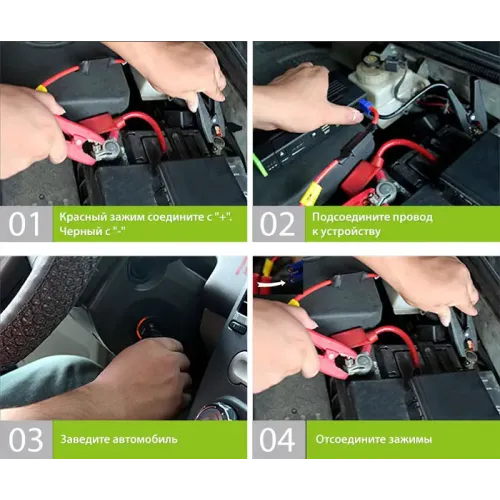 Аккумуляторы Пусковое устройство для автомобилей Giant Power GP-12V4A джамп стартер 12000mAh