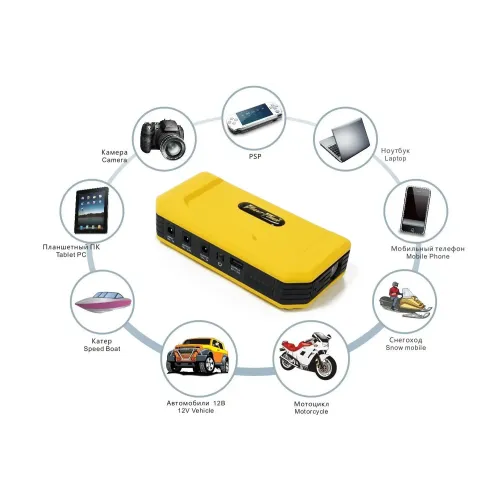 Аккумуляторы Пусковое устройство для автомобилей Giant Power GP-12V4A джамп стартер 12000mAh