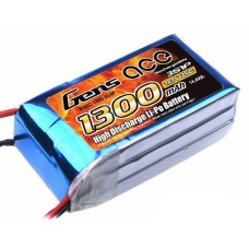 Аккумулятор Gens Ace LiPO 11,1 В 1300 мАч 3S 25C (B-25C-1300-3S1P)