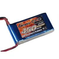 Аккумулятор Gens Ace LiPO 7,4 В 450 мАч 2S 25C (B-25C-450-2S1P)