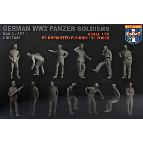 Фігури та мініатюри Німецькі танкісти, набір 1 1:72