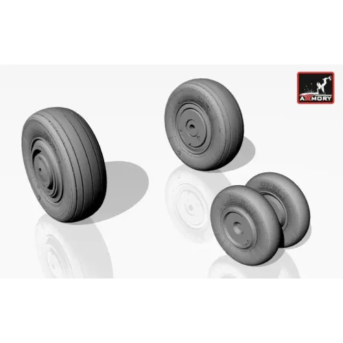 Наборы деталировки Колеса для МиГ-23 С, М, МС, МФ, У, УБ 1:32