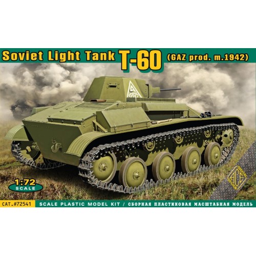 Бронетехніка та артилерія Танк Т-60 производства завода ГАЗ (мод. 1942) 1:72