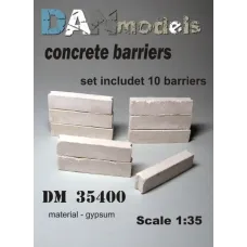 Бетонные заграждения - набор для блокпоста,10шт. 1:35