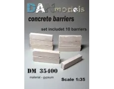 Бетонные заграждения - набор для блокпоста,10шт. 1:35