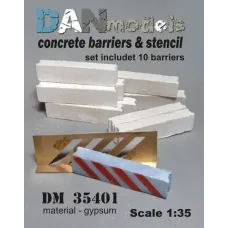 Бетонные заграждения - набор для блокпоста,10 шт. 1:35