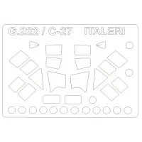 Маска для модели самолетов Alenia C-27 "Spartan" и G.222 "Panda" (Italeri) 1:72