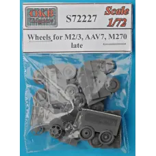 Катки для БТР M2/3, AAV7, M270, поздние 1:72