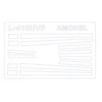 Маска для модели самолета L-410UVP (Amodel) 1:144