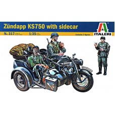 Мотоцикл Zundapp KS750 с коляской 1:35