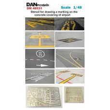 Фототравлення: Трафарет для нанесення розмітки на бетонці аеродрому 1:48