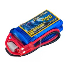 Аккумулятор Giant Power Li-Pol 350mAh 7.4V 2S 20C 15x21x40мм JST