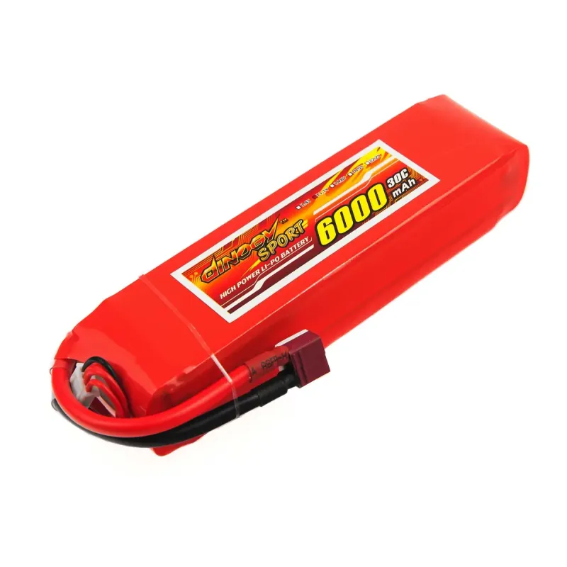 Аккумулятор Dinogy Li-Pol 6000mAh 11.1V 3S 30C 34x47x169мм T-Plug