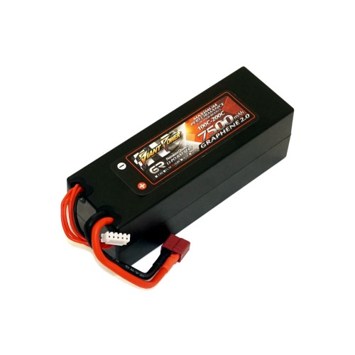 Аккумуляторы 14,8 V LiPo Аккумулятор Giant Power G2.0 Li-Pol 7500mAh 14.8V 4S 100C Hardcase 48x46x139 T-Plug