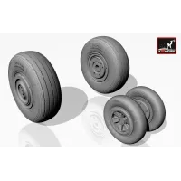 Колеса для літака МіГ-23МЛ, МЛА, МЛД, П (пізній) 1:32
