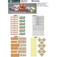 Упаковка (коробка Нова почта, Ин-тайм, Рошен, ящик от банан) 1:35