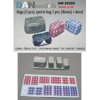 Набор деталировки: Сумки (баулы - 3 шт , спортивная сумка - 1 шт) 1:35