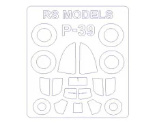 Маска для модели самолета P-39 (RS Models) 1:72