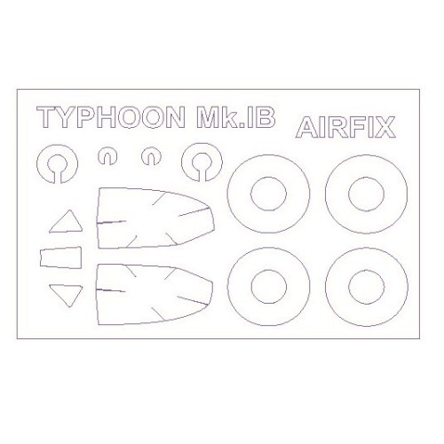 Декалі Маска для модели самолета Hawker Typhoon Mk.IB (Airfix) 1:72