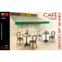Мебель и посуда для кафе 1:35