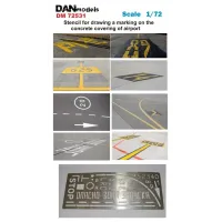 Фототравление: Трафарет для нанесения разметки на бетонке аэродрома 1:72