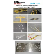 Фототравление: Трафарет для нанесения разметки на бетонке аэродрома 1:72