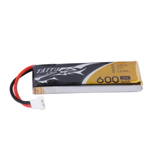 Акумулятори 3,7 V LiPo Аккумулятор Tattu LiPO 3,7 В 600 мАч 1S 30C (TA-30C-600-1S1P-Molex-1)