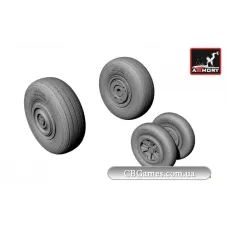 Колеса для МиГ-23 МЛА, МЛД, П, УМ, (поздний) (AR-AW48011) Масштаб:  1:48