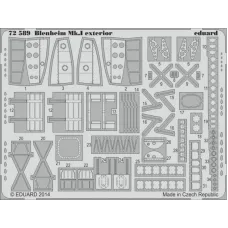 Фототравлення 1/72 Blenheim Mk.I екстер'єр (Airfix) 1:72