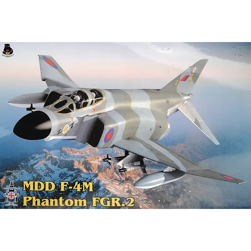 Збірна модель літака Винищувач-бомбардувальник F-4K Phantom FG.1 (IOM-F262) Масштаб: 1:72 1:72
