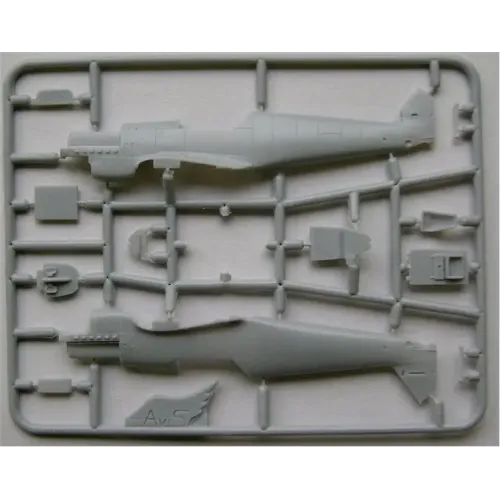 Сборная модель самолета Самолет Мессершмитт Bf.109D-1 (Messerschmitt) (AV72010) Масштаб: 1:72 1:72