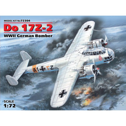 Літаки Немецкий бомбардировщик Do 17Z-2, 2 МВ 1:72